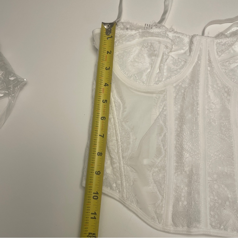 NWT Raxnode White Underwire Bustier M - Picture 7 of 8